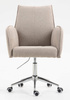 HR280K Latte modern boucle szék krómozott lábbal