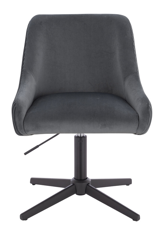 HR920CROSS Grafit Modern Velúr Szék Fekete lábbal