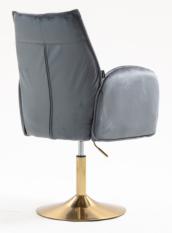 HR280N Grafit Modern Velúr Szék Arany lábbal