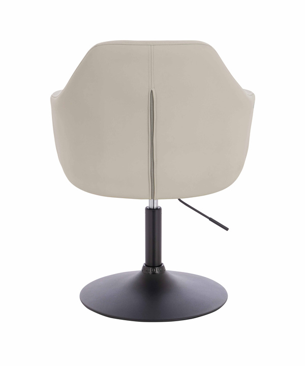 HR831N Ecru Műbőr Premium Soft szék fekete lábbal