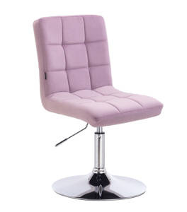 HR7009N Halványlila modern velúr szék