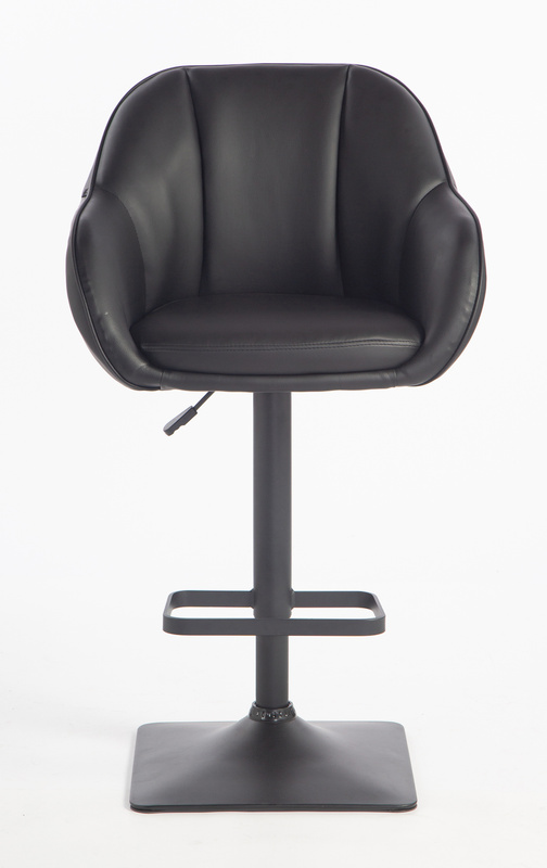 HR2055KW Fekete Modern Műbőr Szék Fekete lábbal