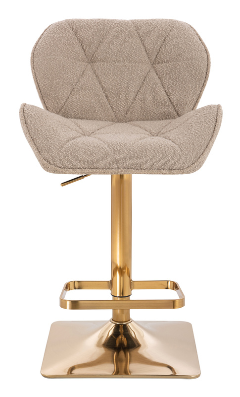 HR111KW Latte modern boucle szék arany lábbal