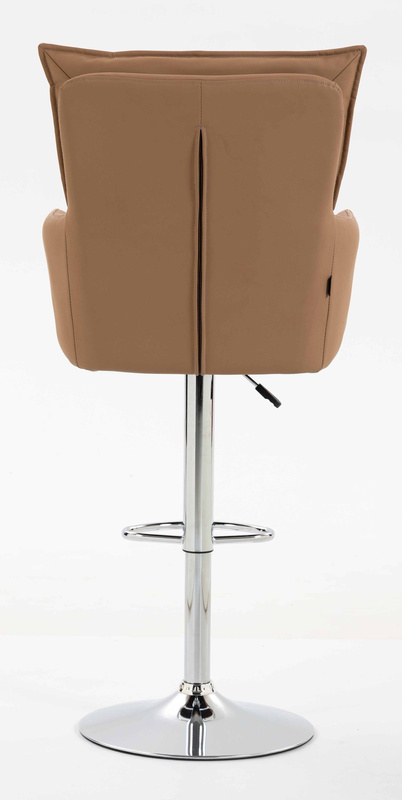 HR250W Karamell Színű Prémium Soft Műbőr Szék Krómozott Lábbal