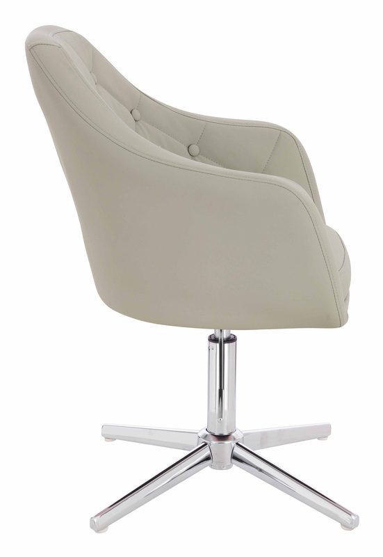 HR831CROSS Len Szín Műbőr Premium Soft szék Krómozott lábbal