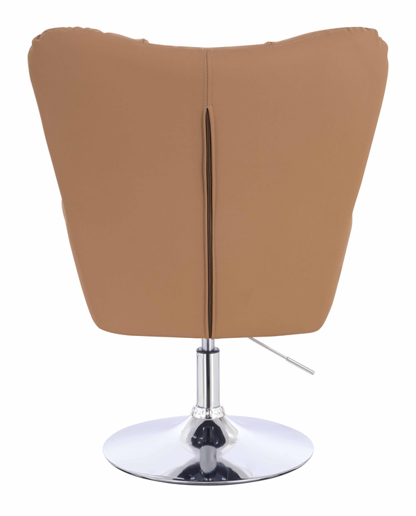 HR650N Karamell Műbőr Premium Soft szék krómozott lábbal