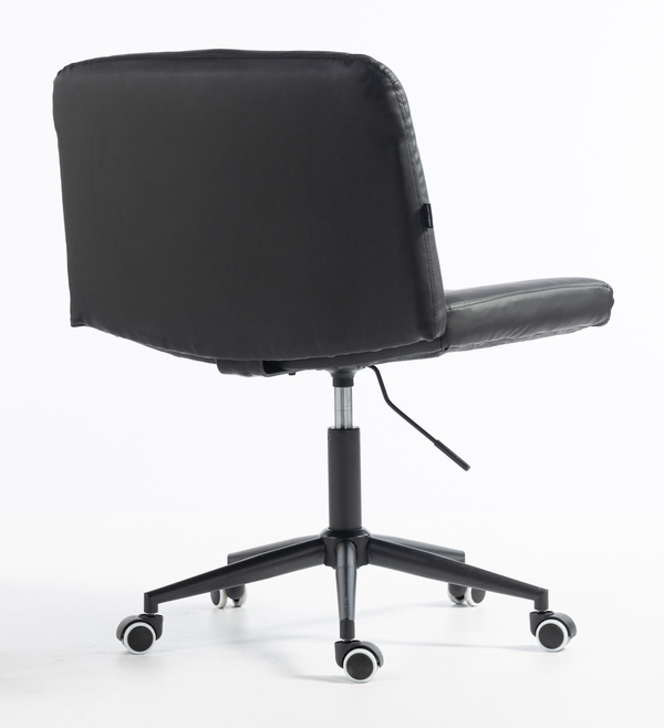 HR150K Fekete Modern Műbőr Szék Fekete lábbal