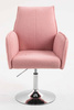 HR280N Púder Rózsaszín modern boucle szék krómozott lábbal