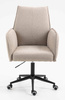HR280K Latte modern boucle szék fekete lábbal