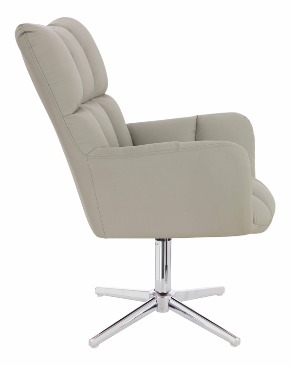 HR650CROSS Len Szín Műbőr Premium Soft szék krómozott lábbal