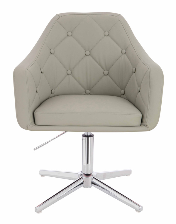 HR831CROSS Len Szín Műbőr Premium Soft szék Krómozott lábbal