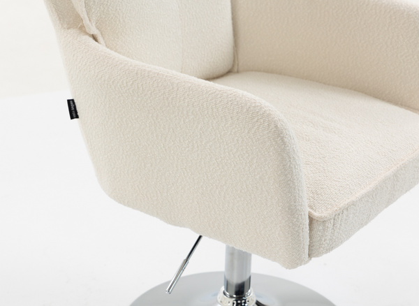 HR250N Krémszínű Bárány Szék Krómozott Lábbal