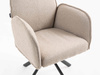 HR280 CSILLAGLÁB Latte modern boucle szék fekete lábbal