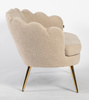 FREY Latte modern boucle kanapé arany lábbal