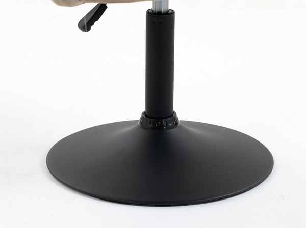 HR250N Latte modern velúr szék fekete lábbal