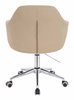 HR831K Krémszínű Műbőr Premium Soft szék Krómozott lábbal
