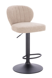 HR193W Latte modern boucle szék fekete lábbal
