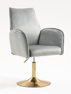 HR280N Acél Modern Velúr Szék Arany lábbal