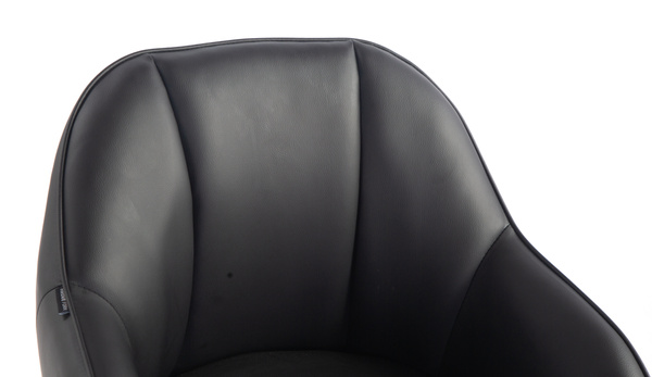 HR2055K Fekete Modern Műbőr Szék Fekete lábbal