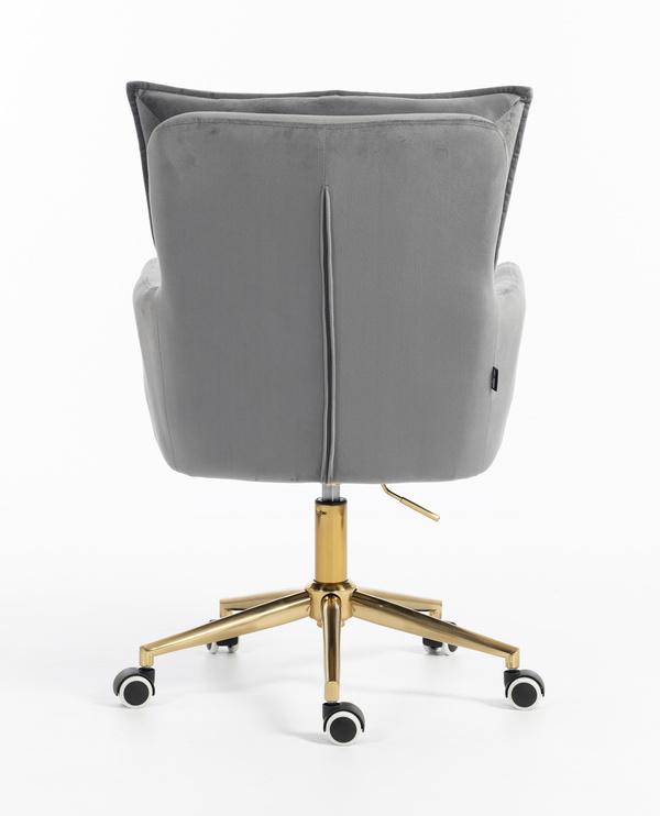 HR250K Grafit modern velúr szék arany lábbal