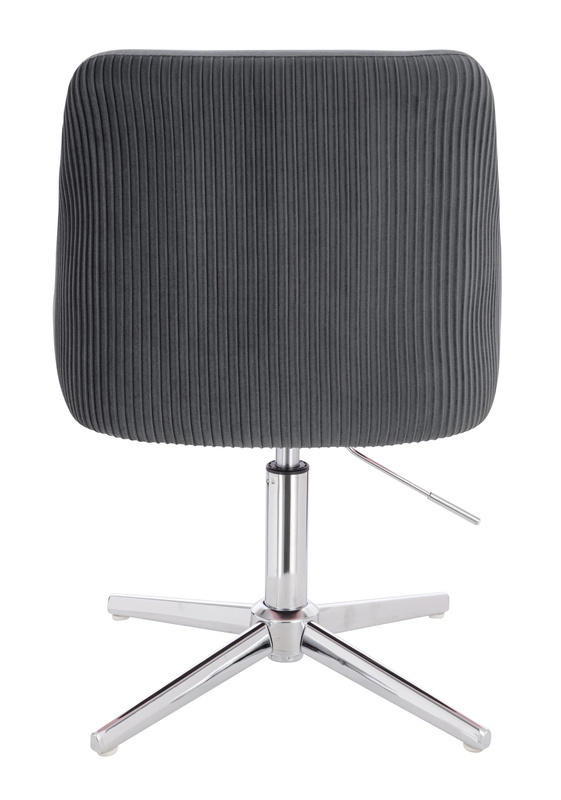 HR920CROSS Grafit Modern Velúr Szék Krómozott lábbal