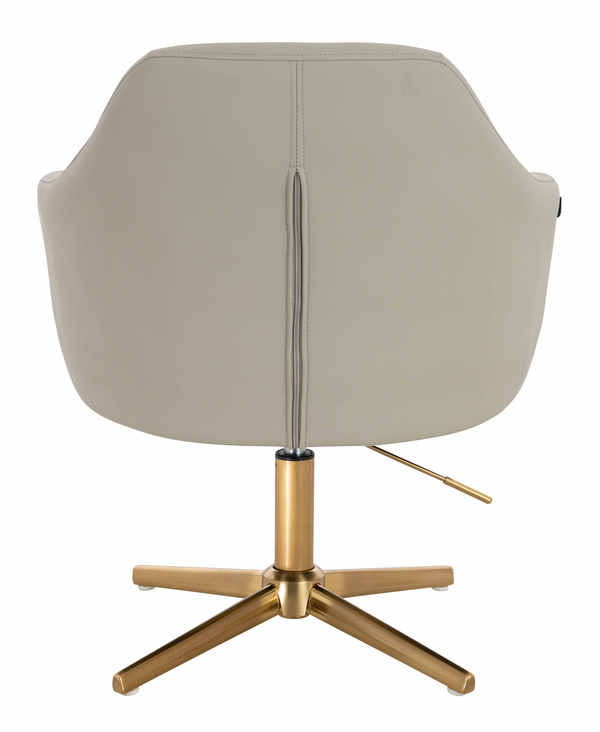 HR831CROSS Len Szín Műbőr Premium Soft szék Arany lábbal