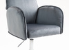 HR280K Grafit Modern Velúr Szék Krómozott lábbal
