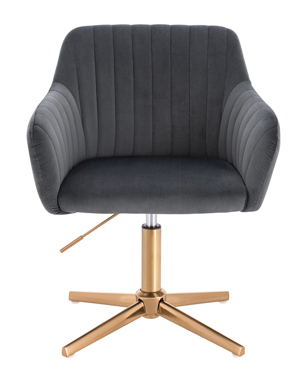 HR190CROSS Grafit Modern Velúr Szék Arany lábbal