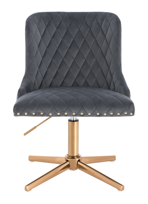 HR940CROSS Grafit Modern Velúr Szék Arany lábbal