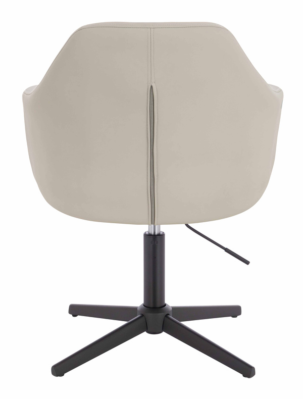 HR831CROSS Ecru Műbőr Premium Soft szék fekete lábbal