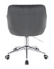 HR190K Grafit Modern Velúr Szék Krómozott lábbal