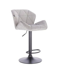 HR111W Acél modern velúr szék fekete lábbal