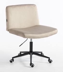 HR150K Latte Modern Velúr Szék Fekete lábbal