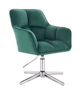 HR550CROSS Sötétzöld modern velúr szék