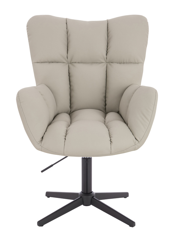 HR650CROSS Ecru Műbőr Premium Soft szék fekete lábbal