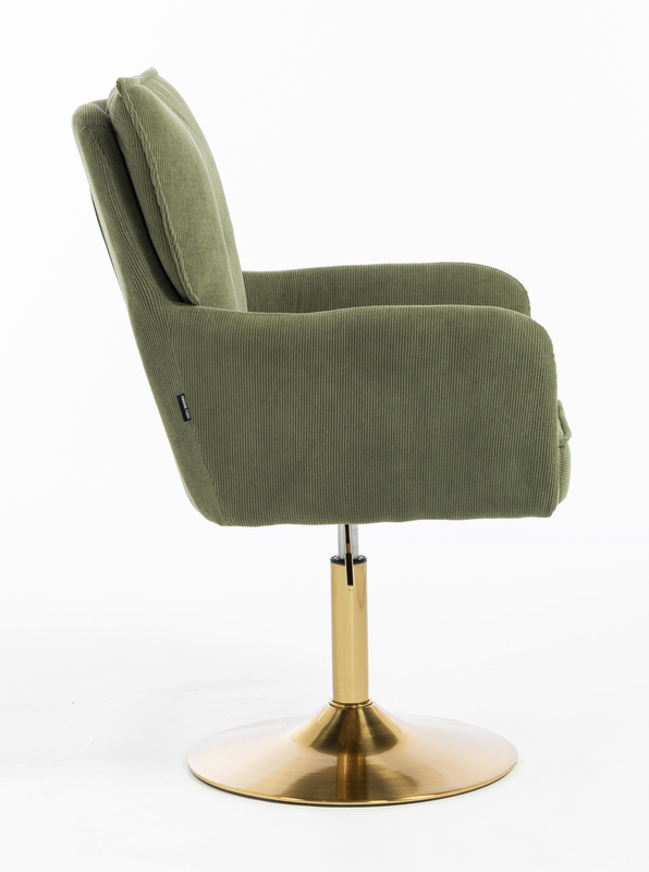 HR250N Catifea Reiată Premium Culoare Verde Salvie Arany Lábbal