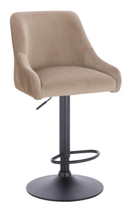 HR920W Latte Modern Velúr Szék Fekete lábbal