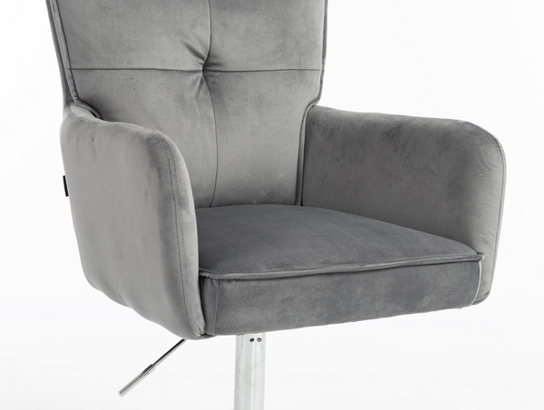 HR250K Grafit modern velúr szék arany lábbal