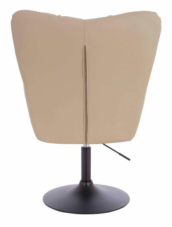 HR650N Krémszínű Műbőr Premium Soft szék fekete lábbal