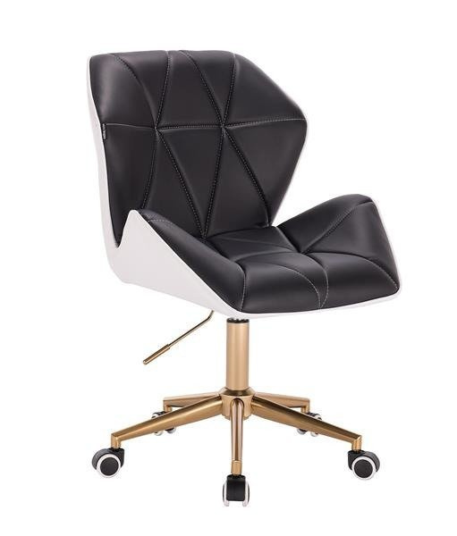 HR212K Fekete-fehér arany lábbal