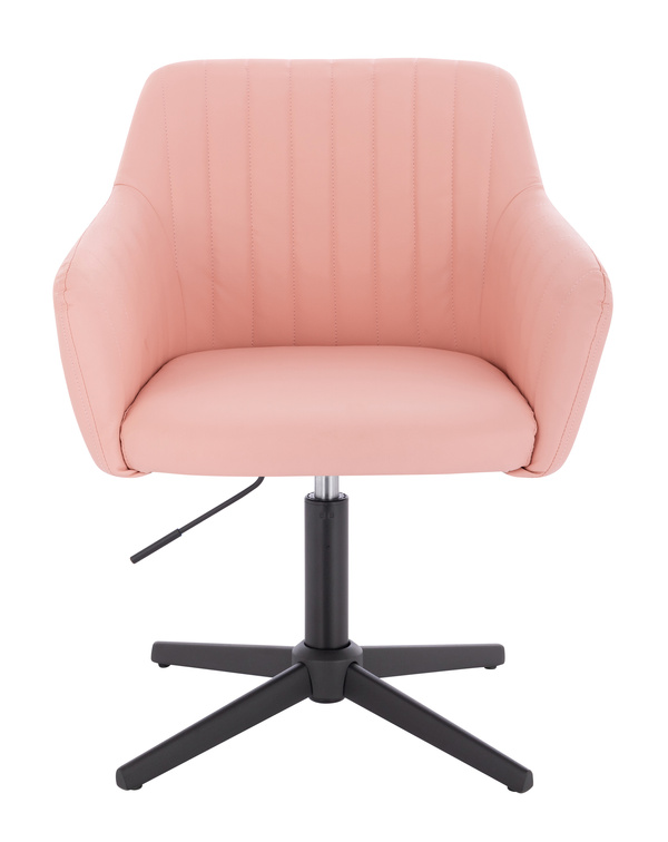 HC190CROSS Rózsaszín Modern Műbőr Szék Fekete lábbal