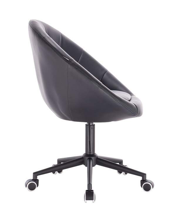 HC8516K Fekete modern műbőr szék fekete lábbal