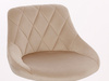 HR1054K Latte modern velúr szék krómozott lábbal