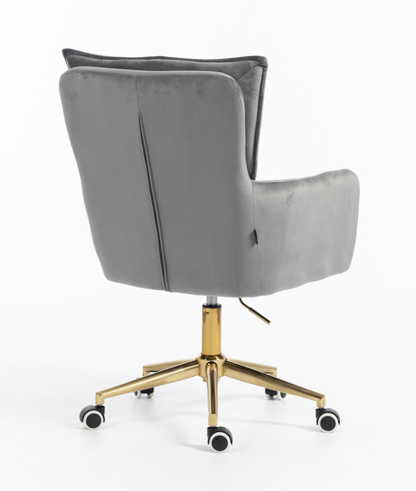 HR250K Grafit modern velúr szék arany lábbal