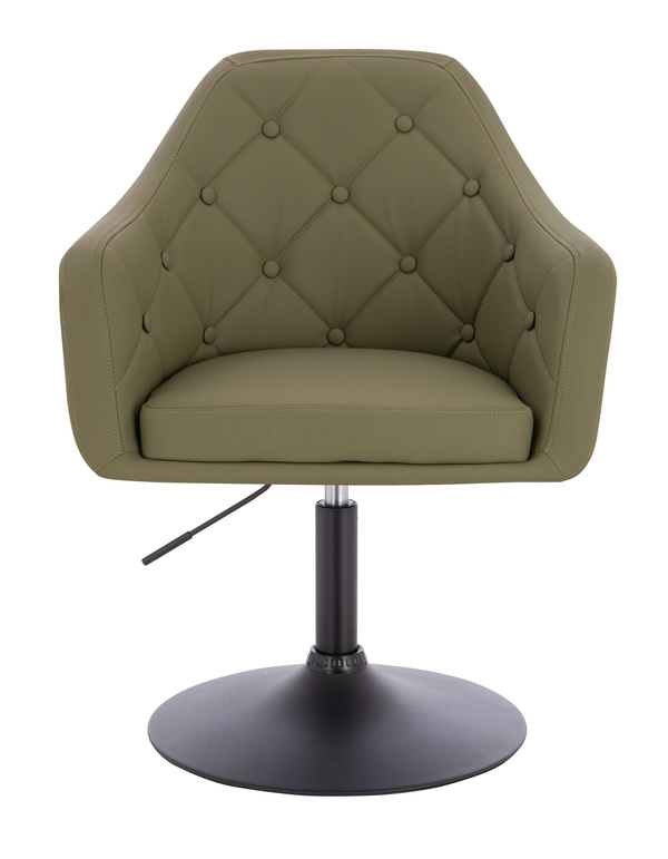 HR831N Khaki Műbőr Premium Soft szék fekete lábbal