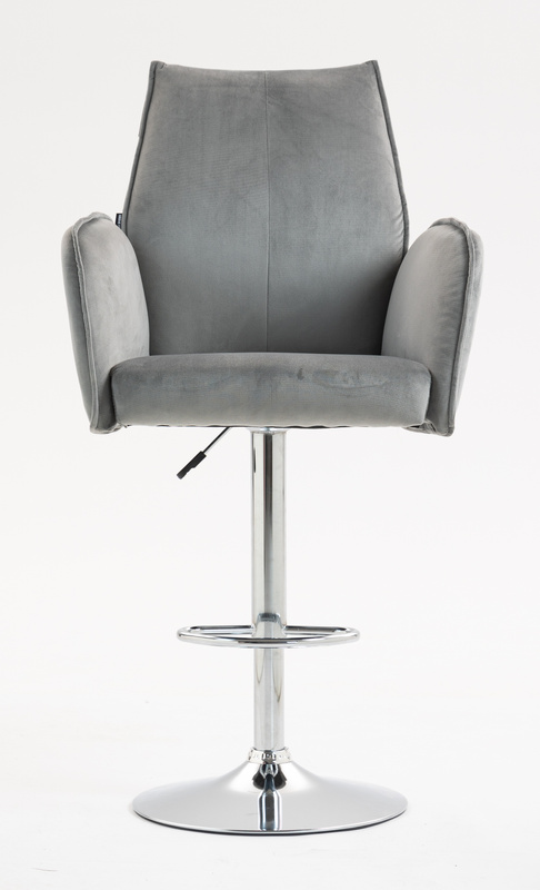 HR280W Acél Modern Velúr Szék Krómozott lábbal