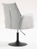 HR280N Szürke modern boucle szék fekete lábbal