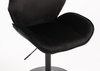 HR350N Fekete modern velúr szék fekete lábbal