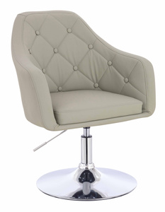 HR831N Len Szín Műbőr Premium Soft szék Krómozott lábbal