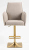 HR280KW Latte modern boucle szék arany lábbal